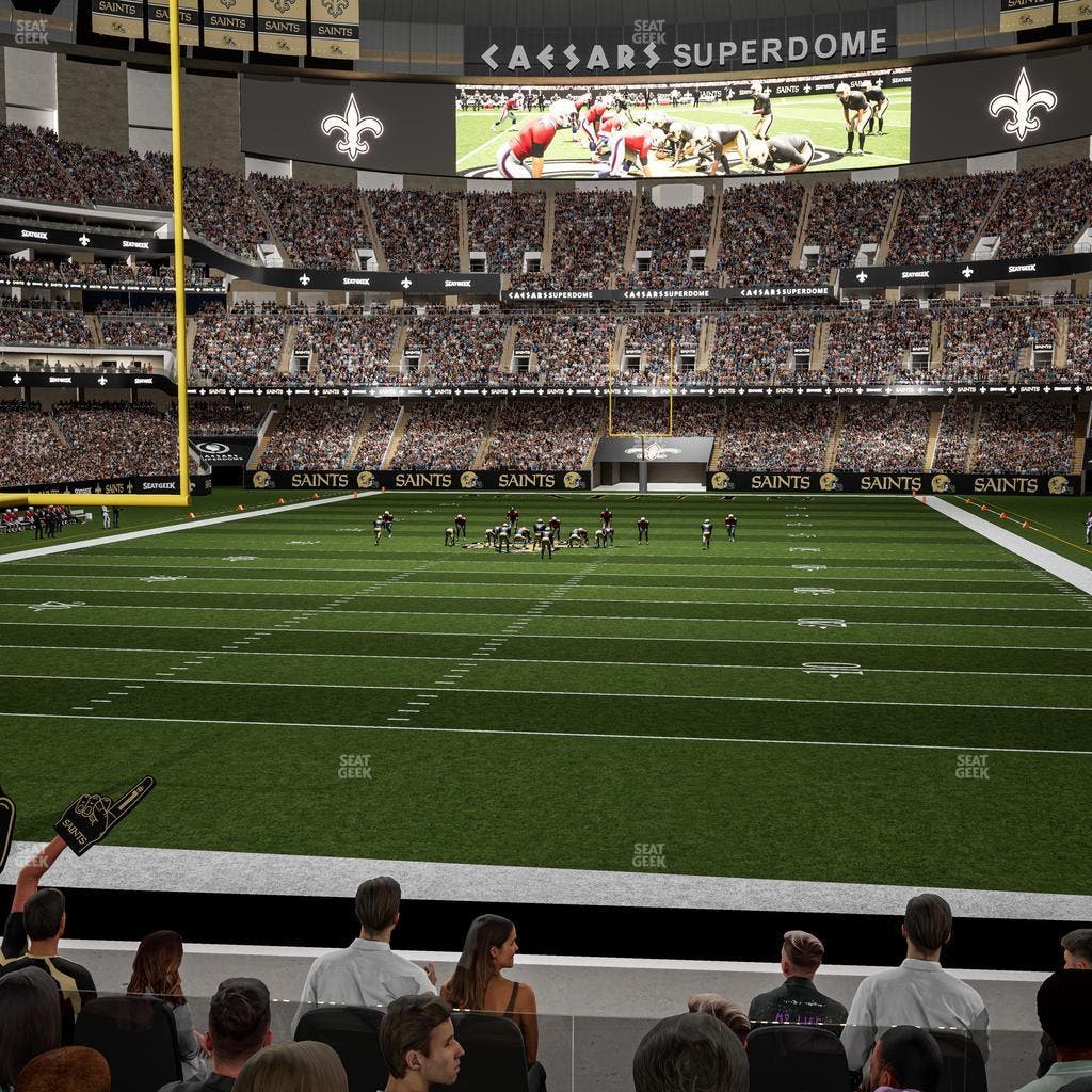 Caesars Superdome - Section 155 Club Seat View