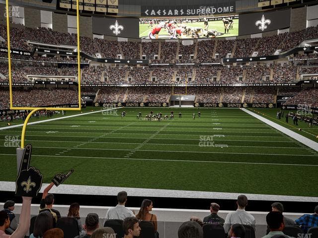 Caesars Superdome - Section 155 Club Seat View