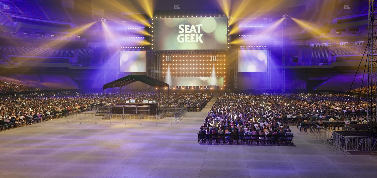 Caesars Superdome - Section 155 Club Seat View