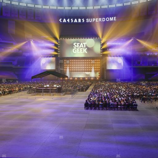 Caesars Superdome - Section 155 Club Seat View