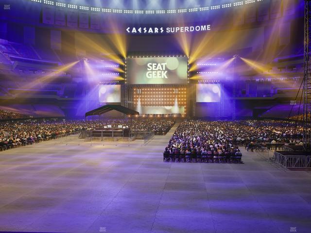 Caesars Superdome - Section 155 Club Seat View