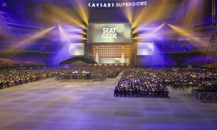 Caesars Superdome - Section 155 Club Seat View