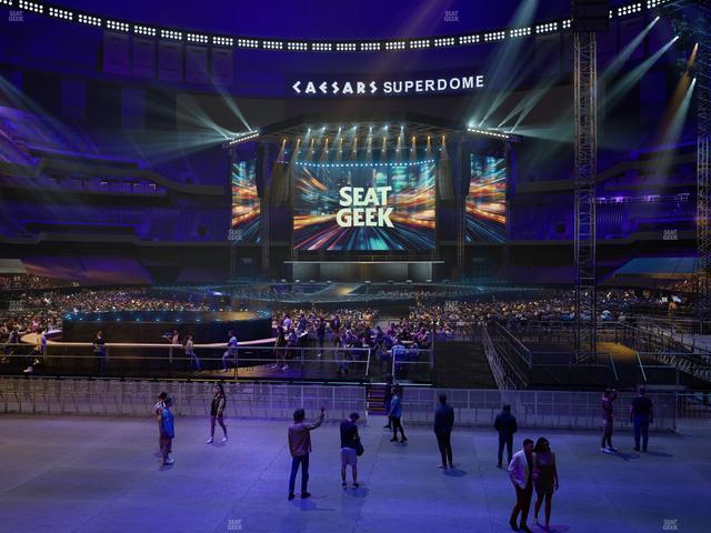 Caesars Superdome - Section 155 Club Seat View
