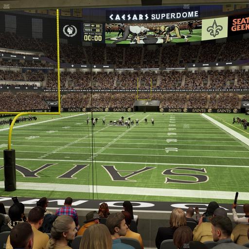 Caesars Superdome - Section 155 Seat View