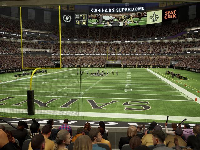 Caesars Superdome - Section 155 Seat View
