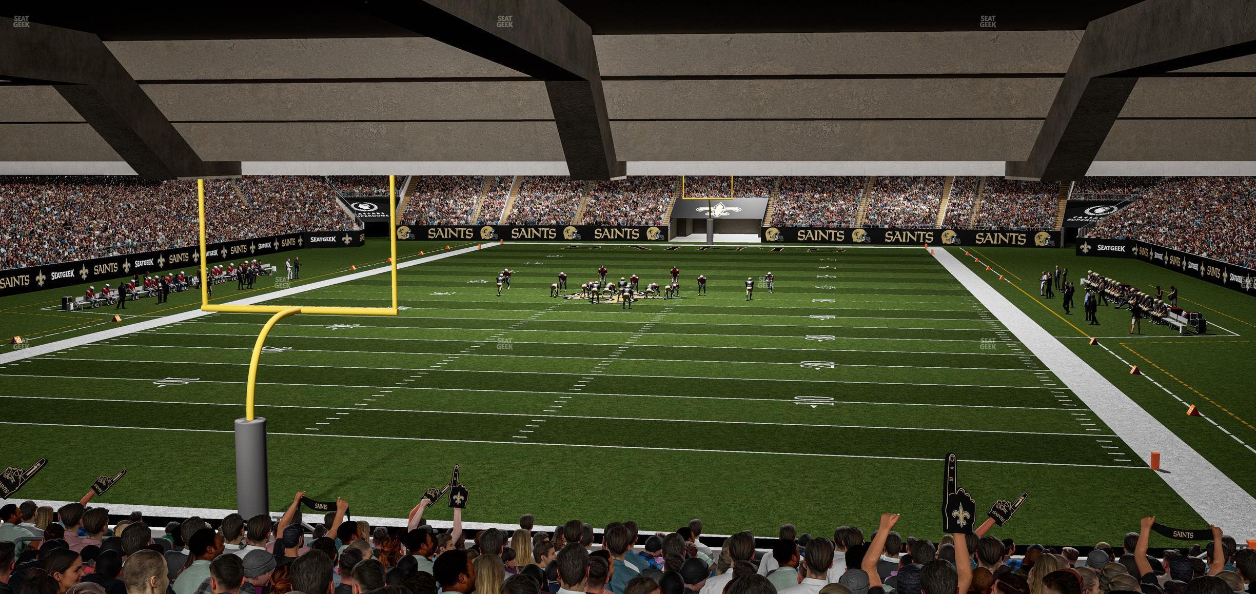 Caesars Superdome - Section 155 Seat View
