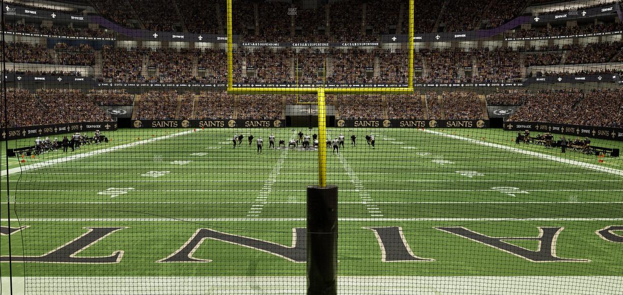 Caesars Superdome - Section 156 Club Seat View