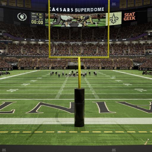 Caesars Superdome - Section 156 Club Seat View