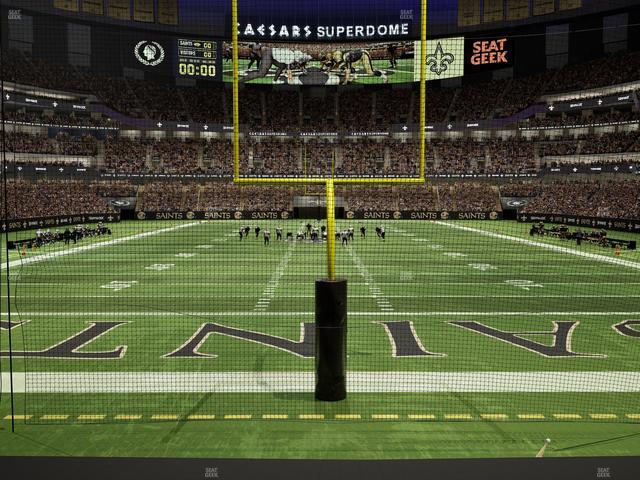 Caesars Superdome - Section 156 Club Seat View