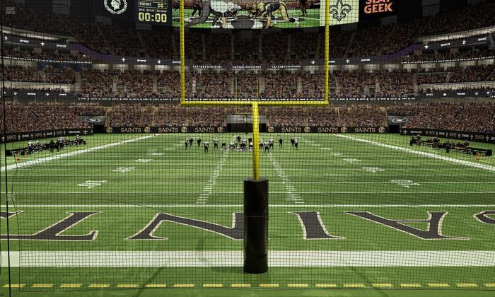 Caesars Superdome - Section 156 Club Seat View