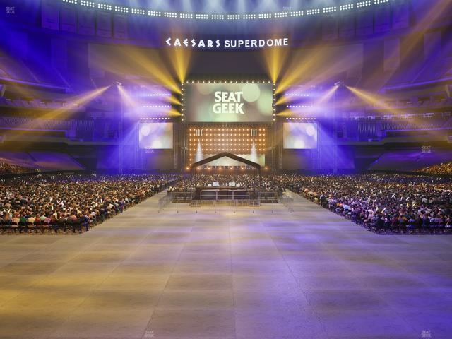 Caesars Superdome - Section 156 Club Seat View