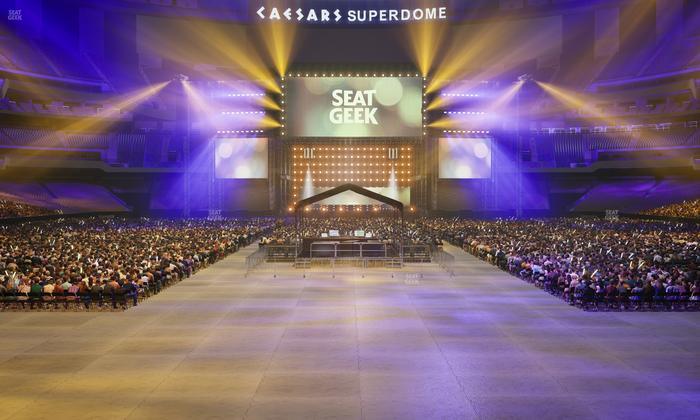 Caesars Superdome - Section 156 Club Seat View