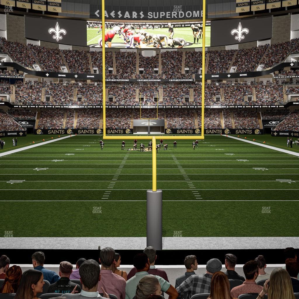 Caesars Superdome - Section 156 Club Seat View