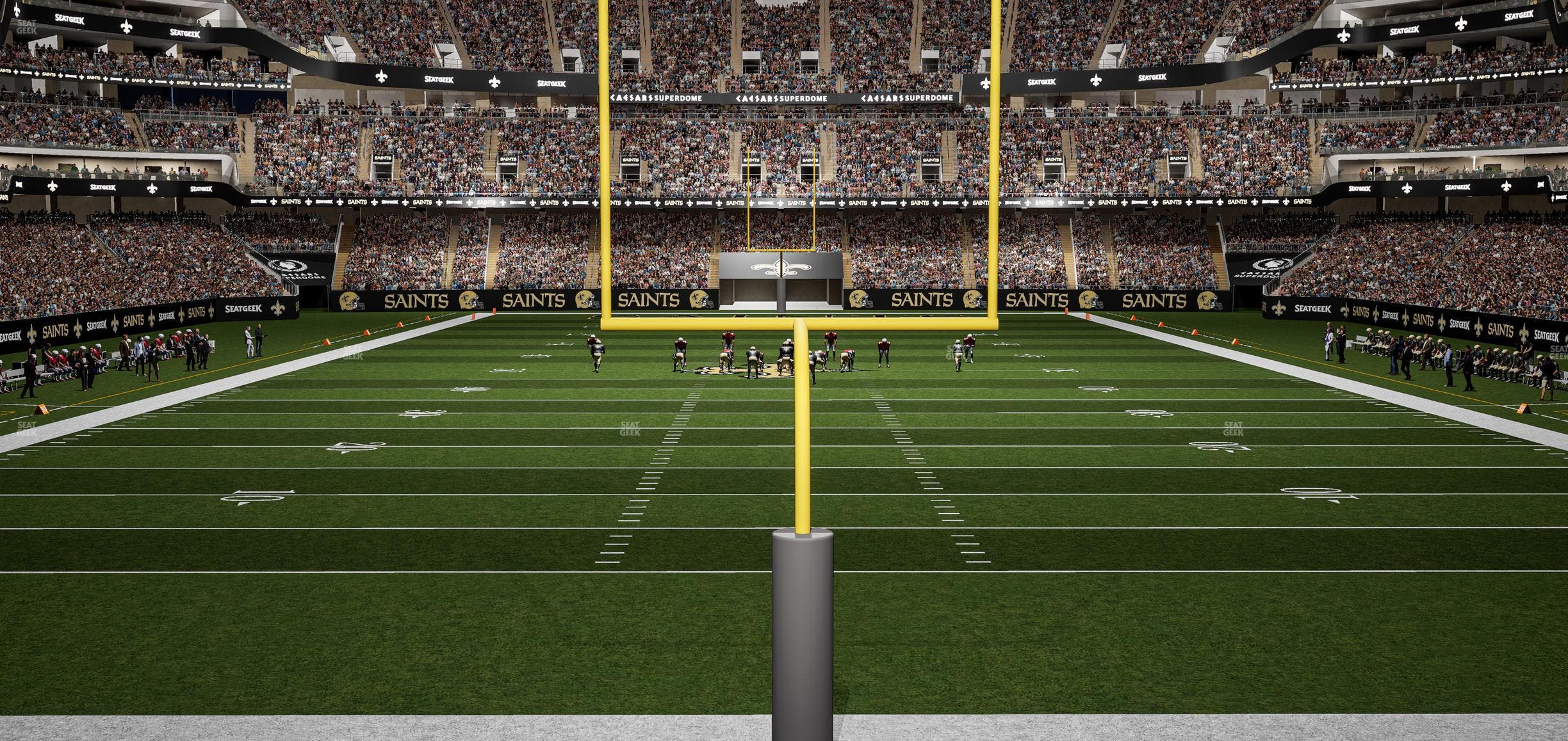 Caesars Superdome - Section 156 Club Seat View