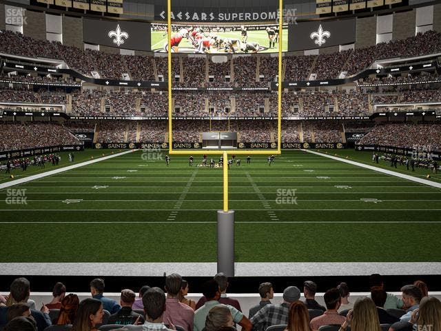 Caesars Superdome - Section 156 Club Seat View