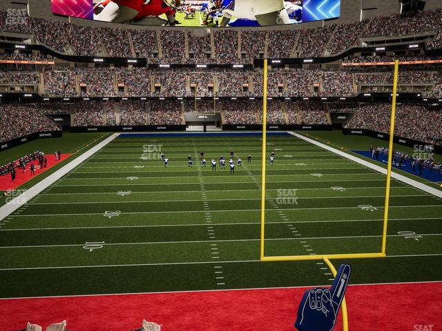 Caesars Superdome - Section 201 Seat View Caesars Superdome - Section 201 Seat View