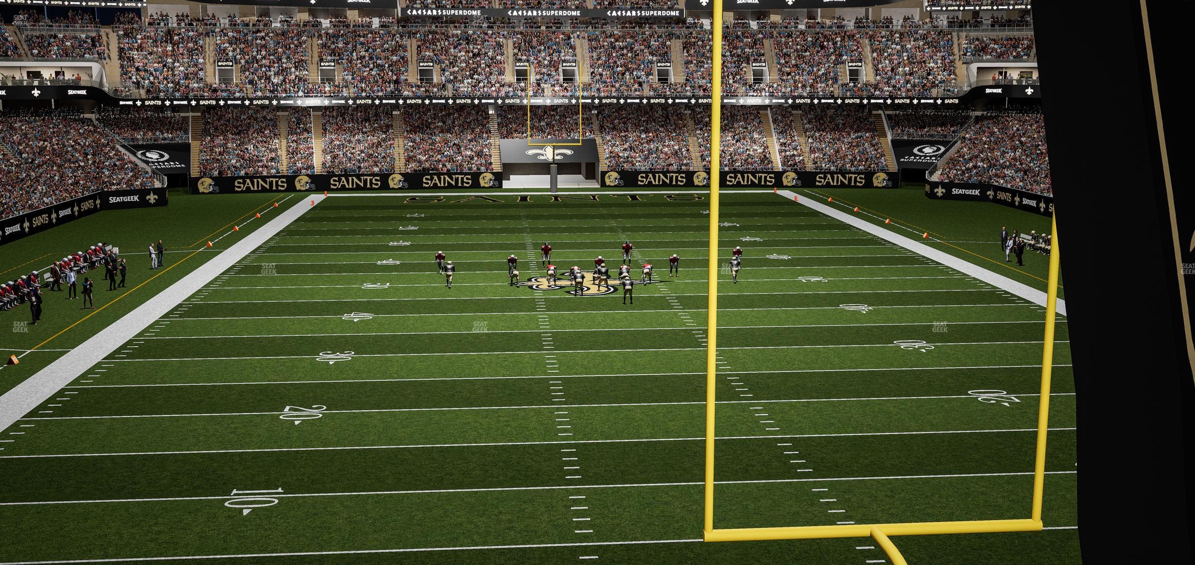 Caesars Superdome - Section 201 Seat View