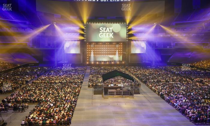 Caesars Superdome - Section 201 Seat View