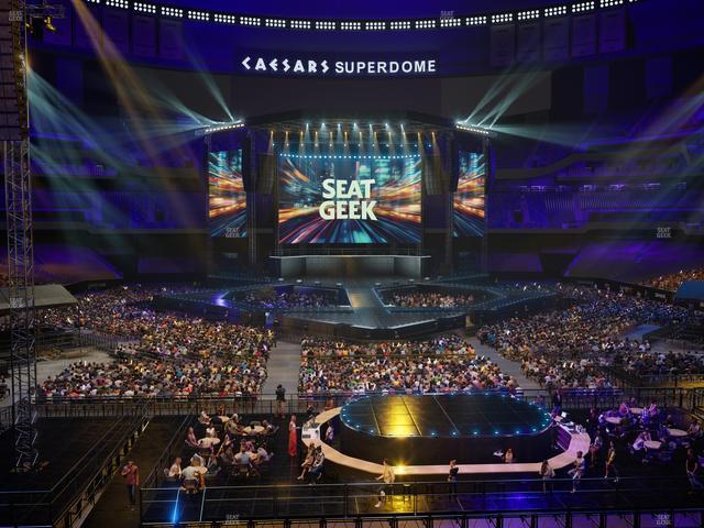 Caesars Superdome - Section 201 Seat View