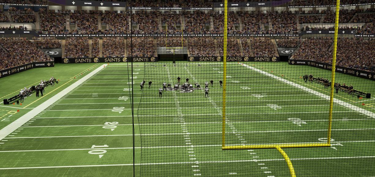 Caesars Superdome - Section 201 Seat View