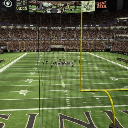 Caesars Superdome - Section 201 Seat View