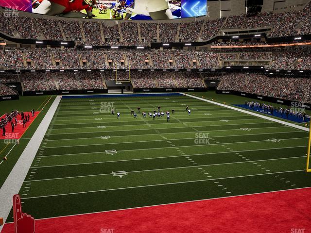 Caesars Superdome - Section 203 Seat View Caesars Superdome - Section 203 Seat View