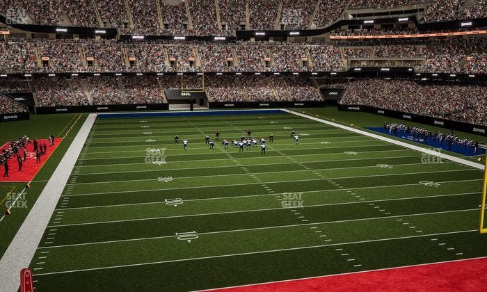 Caesars Superdome - Section 203 Seat View