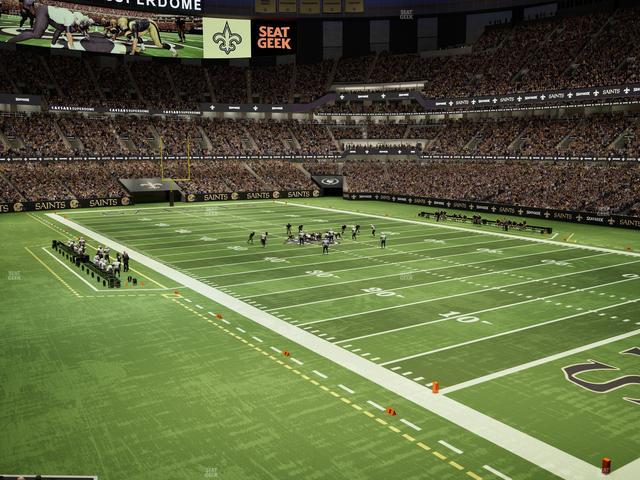 Caesars Superdome - Section 207 C Seat View