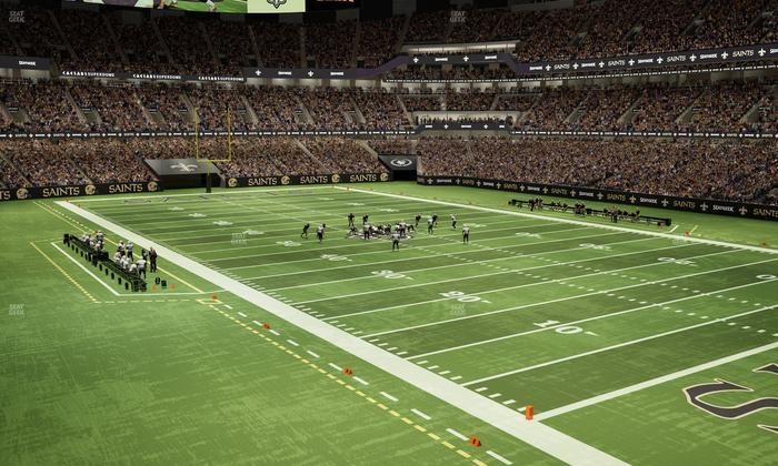 Caesars Superdome - Section 207 C Seat View