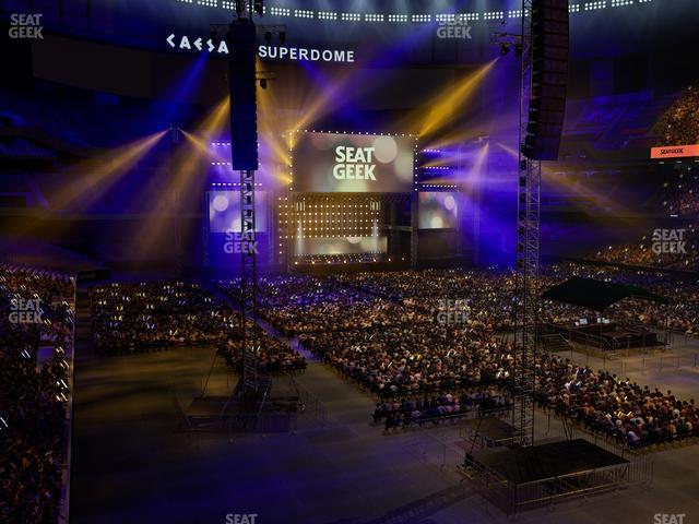 Caesars Superdome - Section 207 C Seat View Caesars Superdome - Section 207 C Seat View