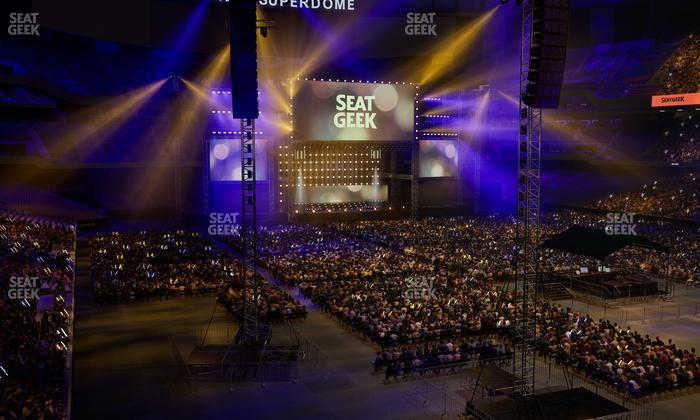 Caesars Superdome - Section 207 C Seat View