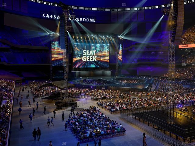Caesars Superdome - Section 207 C Seat View