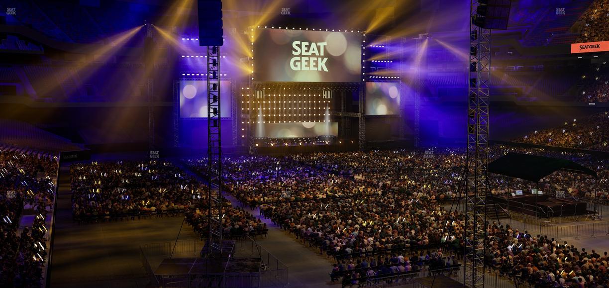 Caesars Superdome - Section 207 C Seat View