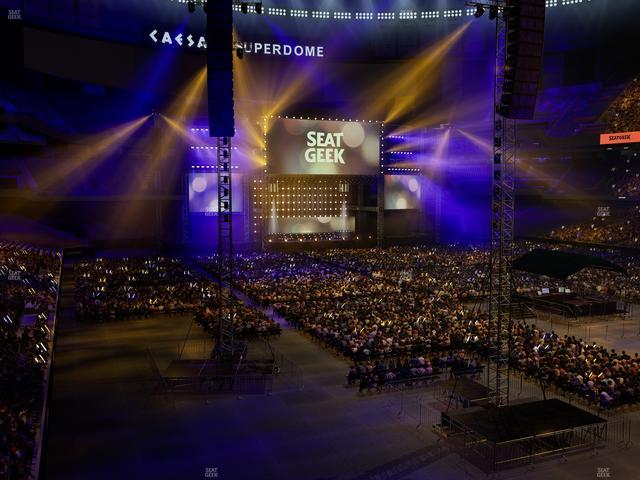 Caesars Superdome - Section 207 C Seat View