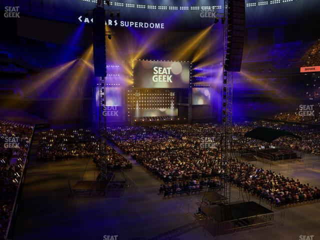 Caesars Superdome - Section 207 Seat View Caesars Superdome - Section 207 Seat View