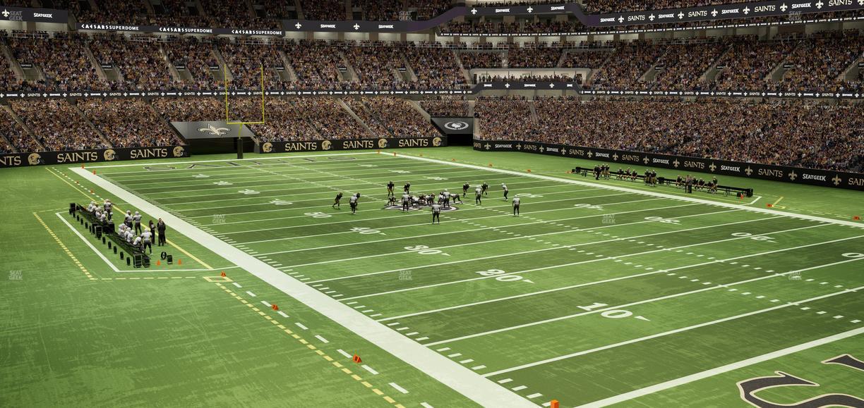 Caesars Superdome - Section 207 Seat View
