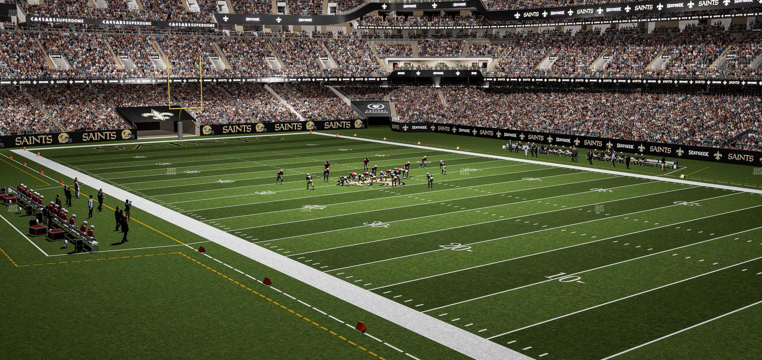 Caesars Superdome - Section 209 Seat View