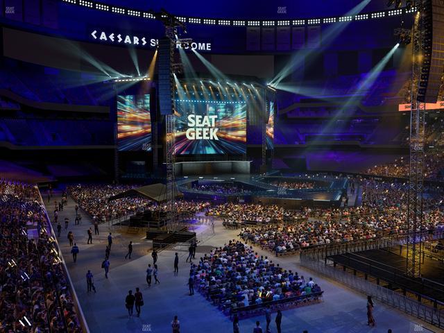 Caesars Superdome - Section 209 Seat View