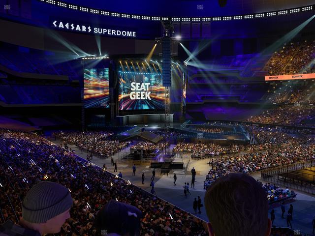 Caesars Superdome - Section 212 Sro Seat View