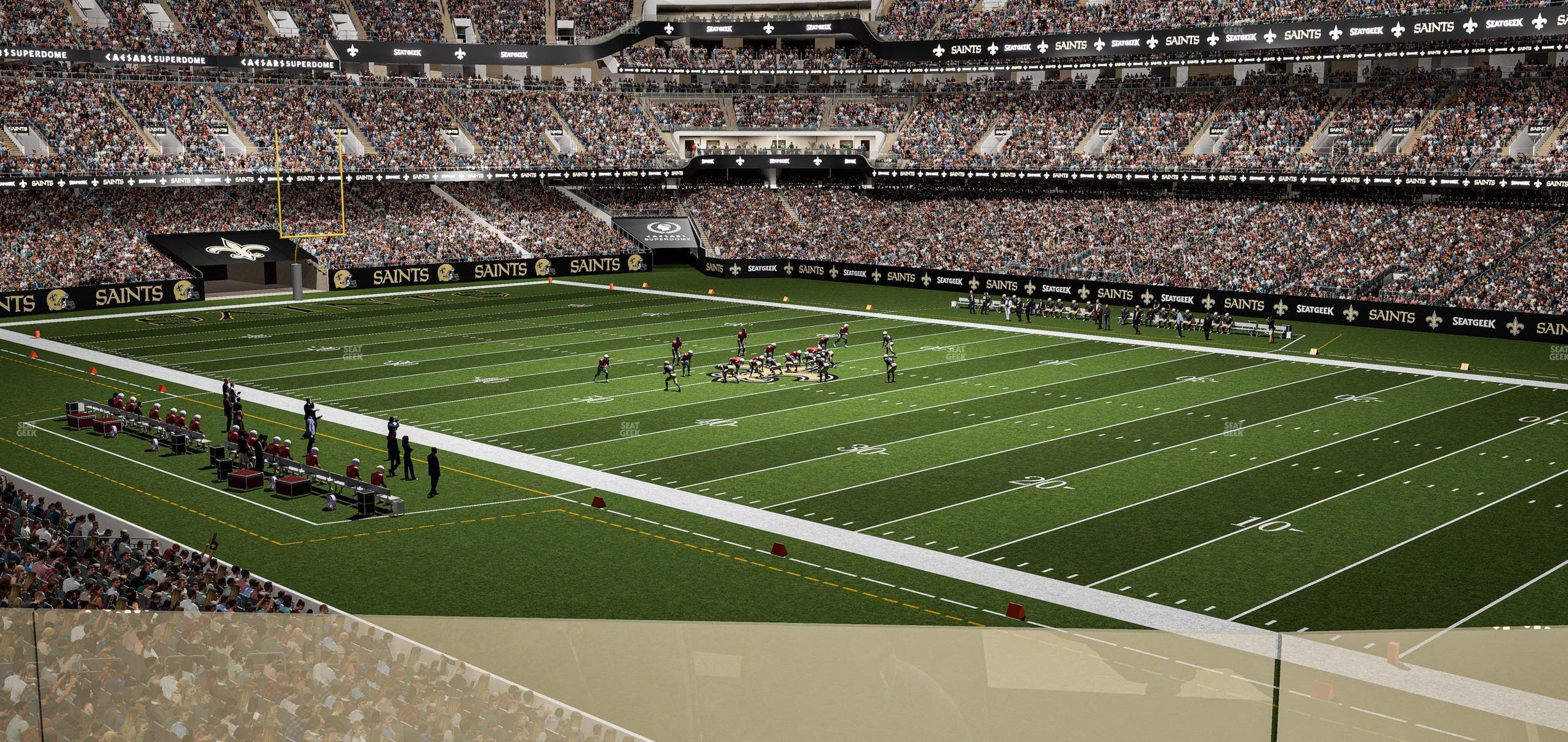 Caesars Superdome - Section 212 Sro Seat View