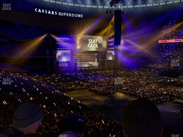 Caesars Superdome - Section 212 Sro Seat View Caesars Superdome - Section 212 Sro Seat View