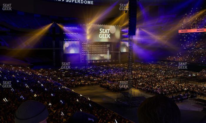 Caesars Superdome - Section 212 Sro Seat View