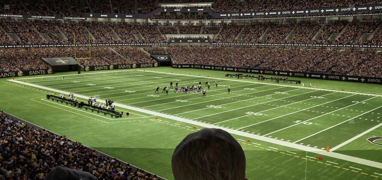 Caesars Superdome - Section 212 Sro Seat View