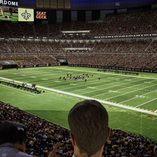 Caesars Superdome - Section 212 Sro Seat View