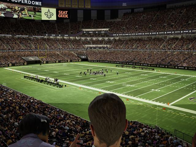 Caesars Superdome - Section 212 Sro Seat View