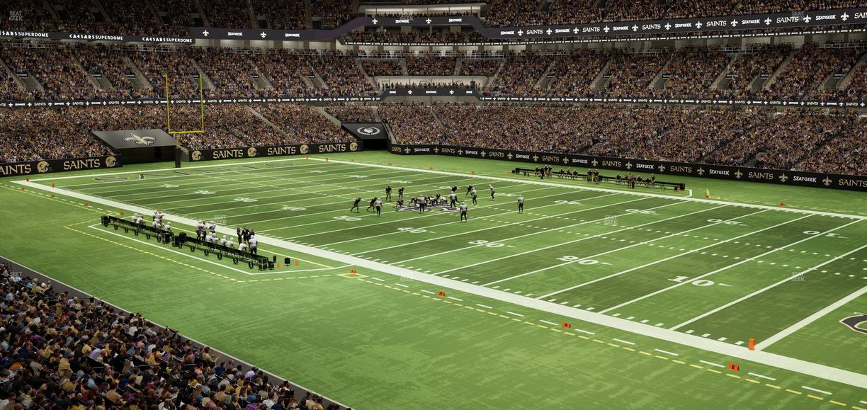 Caesars Superdome - Section 212 Wc Seat View