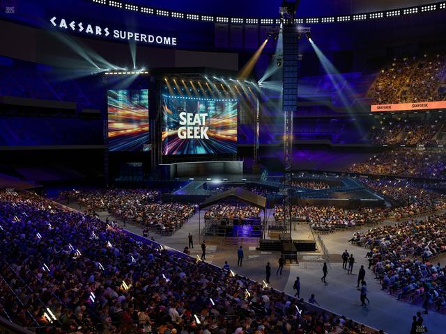 Caesars Superdome - Section 213 Seat View