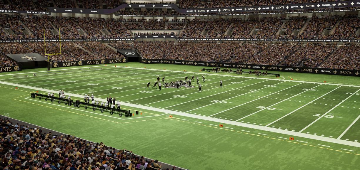 Caesars Superdome - Section 213 Seat View