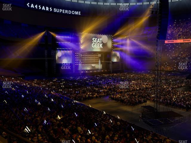 Caesars Superdome - Section 213 Seat View Caesars Superdome - Section 213 Seat View