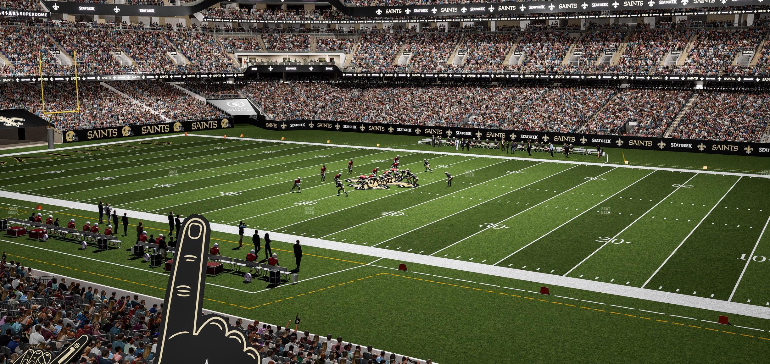 Caesars Superdome - Section 215 Seat View